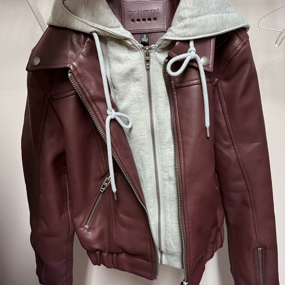 Blank NYC faux leather jacket new with tags size small!